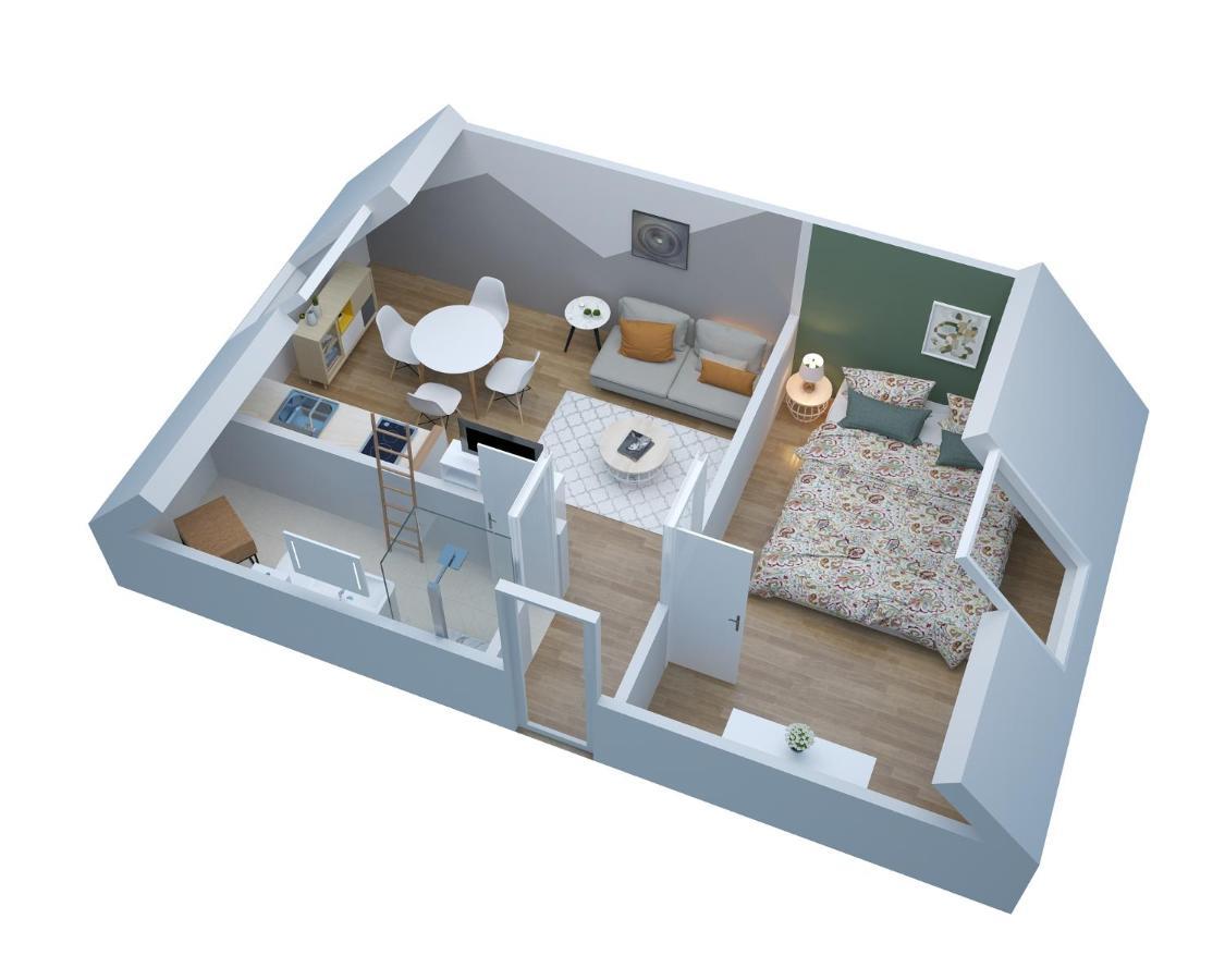 L'Appart K-Shmire- Cosy Et Spacieux, 4 Pers Le Mans Luaran gambar